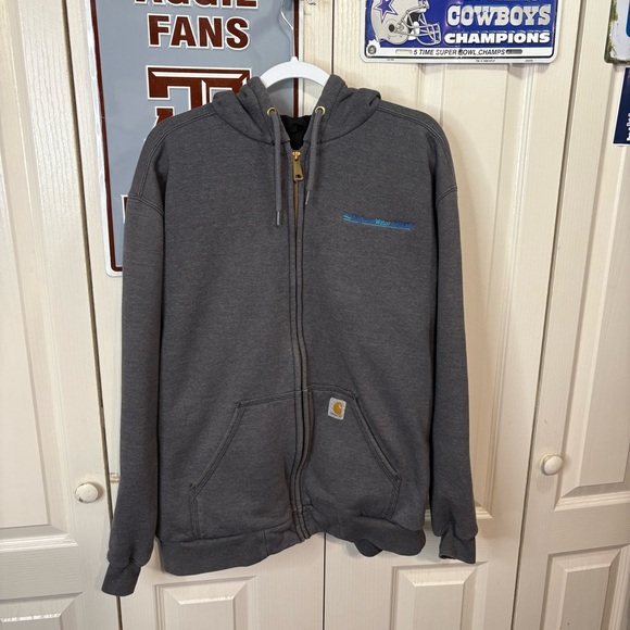 Carhartt Charcoal Zip-Up Hoodie Jacket